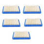 5PIECE Air Filter Lawn Mower Filters For Briggs & Stratton 491588