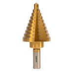 Neiko 10194A Titanium Step Drill Bit High-speed Alloy-steel Bit Hole Expander For Wood And Metal 10 Step Sizes From 1 4 Inch To
