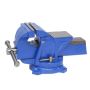 100MM Bench Vice With Swivel Base And Anvil - Blue