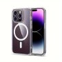 Clear Magnetic Case With MagSafe Compatible For IPhone 11/12/13/14/15 Pro/Plus/Mini/Pro Max Models Shockproof Phone Protection Cover