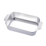 Rectangular Stainless Steel Roasting Pan - 3 Pack With Various Sizes