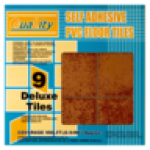 Brown Pattern Self Adhesive Pvc Floor Tiles 9-PACK