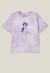 Cotton On Disney Stay Magical Drop Shoulder Short Sleeve Tee - Lilac Tie Dye