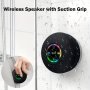 Waterproof Speaker Portable Wireless Speaker With Suction Cup USB Rechargeable Black Speaker With 2 Hours Play Time 3.7V/400MAH Battery 5.0 Wireless Version Life For