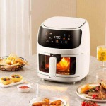 8L Air Fryer With Digital LED Display - White