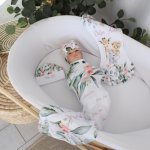 Wrap Set Swaddle Set Safari And Friends With Pennygum And Roses Set