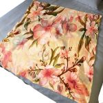 Peach Floral Light Weight Fleece Blanket