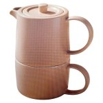 Cafe Life Tea Set With Infuser 450ML 2 Piece Sand