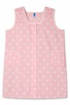 Ladies Full Button Sleeveless Cool & Lightweight Housecoat With 2 Side Pockets