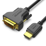 Benfei HDMI Male To Dvi-d 24+1 Male 3M Bi-directional Cable With Gold-plated Connectors And Supports Resolution Up To 1080P@60HZ