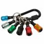 1/4INCH Hex Shank Aluminum Alloy Screwdriver Bits Holder Extension Bar Drill Screw Adapter Change Keychain Portable
