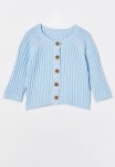 Cotton On Organic Knit Cardigan - White Water Blue