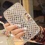 Samsung Galaxy A8 Plus 2018 Wallet Case Bling Diamond Bowknot Shiny Crystal Rhinestone Pu Leather Card Slot Pouch Flip Cover Kickstand Case For Girl