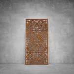 Laser Cut Screen - Design 118 - 1040 X 535 X 20 Rust Coat Outdoor