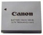 Canon Nb 4L Battery Pack