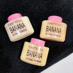 Banana Setting Powder Loose Face Powder For Makeup Finishing Long-lasting Oil Control Lightweight Formula