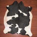 Aas Grade Cow Hide 1055 Black white L - Large Black white Panelled