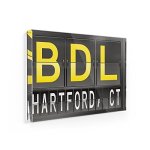 Fridge Magnet Bdl Airport Code For Hartford Ct - Neonblond