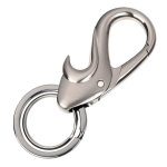 Keyring: 2 Key Rings On Drop Design Carabiner Hook Bottle Opener