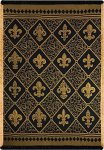 Manual Damask Throw Fleur De Lis Gold 50 By 60-INCH