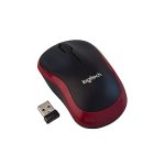 Logitech Wireless Mouse M185 Black & Red