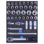 Socket Set Eva Foam 37 Piece 1/2