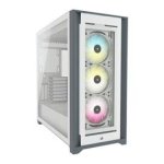Corsair 5000X Rgb White Mid Tower Tempered Glass PC Gaming Case