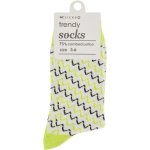 Clicks Trendy Socks Yellow With Multi Wave 3-6