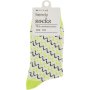 Clicks Trendy Socks Yellow With Multi Wave 3-6