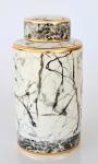 Black & White Marbled Look Jar – 38X19CM