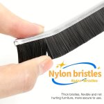 1PC Groove Cleaning Brush With Long Handle Hard Bristle Brush Multifunctional Crevice Brush Window And Door Groove Brush Dust Re