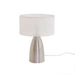 Silver Metal Cone Table Lamp