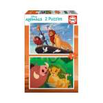 Educa The Lion King Cardboard Puzzle 2 X 48 Pieces