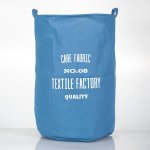 Canvas Laundry Basket - Blue