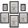 Picture Frame Wall Decor Photo Frames - Plexiglass - 6 Piece Combo