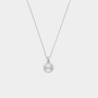 Sterling Silver Cubic Zirconia Infinity Circle Pendant