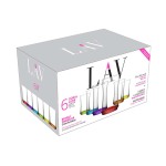 6 Piece 365ML Multi-coloured Lune Hi-ball Glass SGN1350