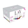 6 Piece 365ML Multi-coloured Lune Hi-ball Glass SGN1350