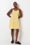 Panel Flare Dress - 18 Yellow
