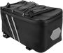 Mountain Bike Rear Seat Bag Saddle Pack Pu Leather Bicycle Rack Storage Pou
