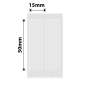 NB687 - - B1 / B21 / B3S / B4 - 15X50/2L - 210 Transparent Anti-counterfeiting Labels
