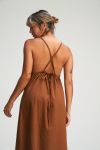 Strappy Midi Dress - Chocolate