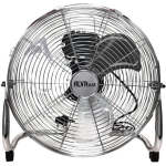 Alva 40cm Floor Fan - High Velocity - Chrome Silver