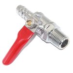 Joywayus Brass Ball Valve Shut Off Switch 1 4" Npt Male X 1 4 Hose Barb Home Brew Fittings Adapter