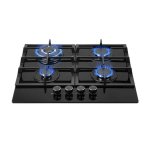 Totai 60CM Gas On Glass Hob – Black 26 GOG4BNR
