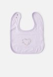 Cotton On The Baby Bib - Vintage Lilac floral Heart