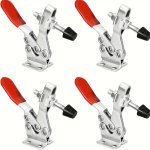 Heavy-duty 226.8 Kg Holding Capacity Toggle Clamp With Quick Release And Anti-slip Rubber Tip - Ideal For Woodworking Welding Dr