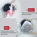 1PC Expandable Mesh Laundry Bag With Drawstring - Machine Washable Ideal For Shirts Socks Stockings & Underwear - 4 Sizes Availa