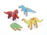 3D Standing Dinosaur Cookie Cutter Set