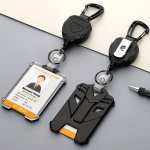 Retractable Heavy Duty Badge Reels With Id Badge Holder Tactical Id Card Holder Vertical Id Holder With Mountaineering Easy To P